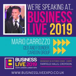 Caridon Group CEO invited to speak at Business Live 2019